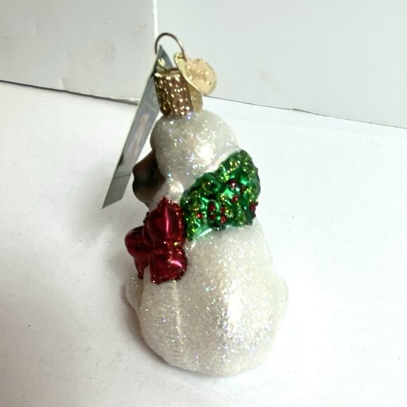 Old World Christmas Blown Glass LITTLE LAMB Sheep Holiday Ornament 2001 NWT - Picture 3 of 7